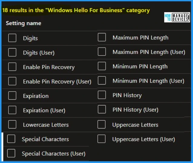 PIN Complexity in Windows 11 | 19 Group Policy Settings | 18 Intune Policy Settings fig. 17