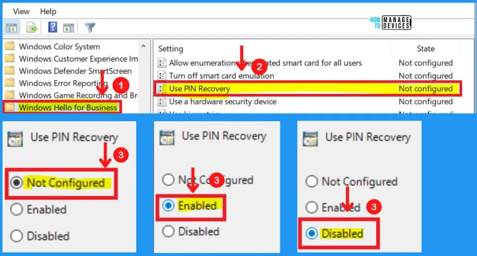 PIN Complexity Settings in Windows 11 | 19 Group Policy Settings | 18 Intune Policy Settings fig. 6