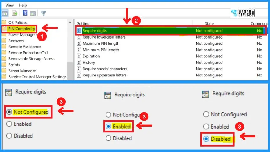 Configure PIN Settings in Windows 11 | 19 Group Policy Settings | 18 Intune Policy Settings fig. 8