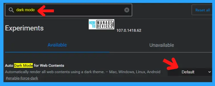 Enable Dark Mode for Web Content in Microsoft Edge | Windows 11 6 Enable Dark Mode for Web Content in Microsoft Edge | Windows 11 - Fig.6