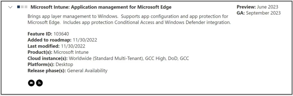 Microsoft Edge Application Management with Intune Fig.1