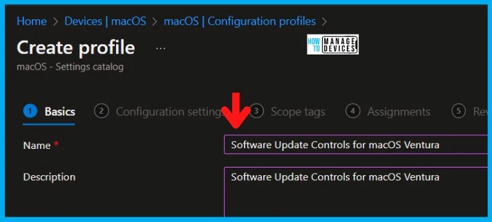 New System Settings in macOS Ventura v13 and Intune Software Update Configs Fig. 7.2