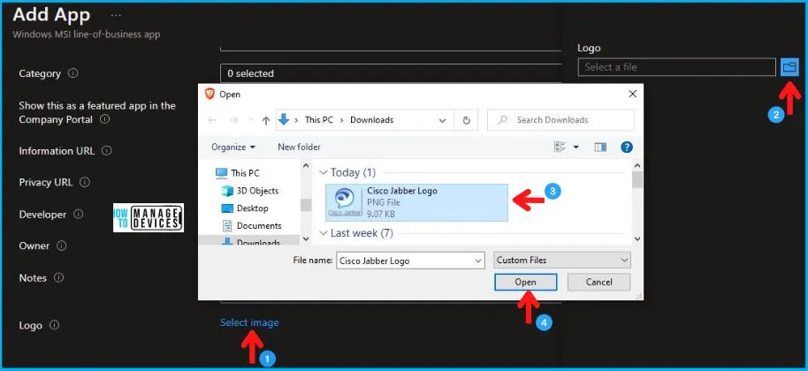 Cisco Jabber Installation Using Intune LOB App MSI Guide Fig.5