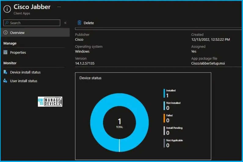 Cisco Jabber Installation Using Intune LOB App MSI Guide Fig.10