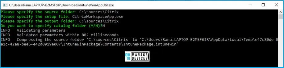 Citrix Workspace App Installation using Intune Fig.1