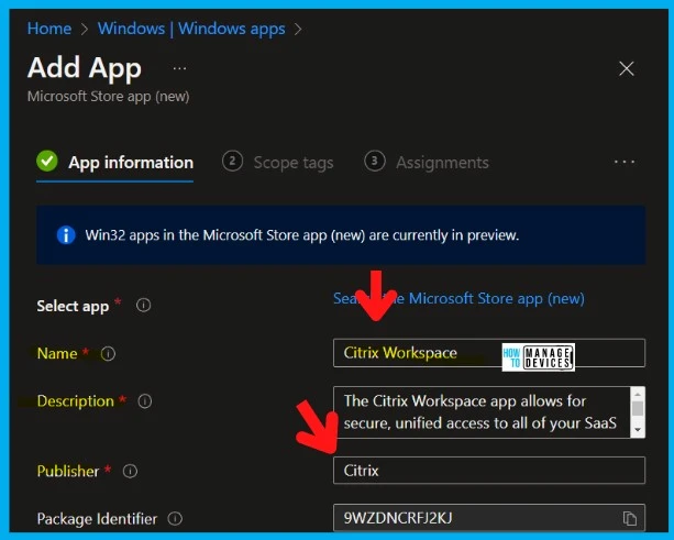 Deploy New Microsoft Store Apps Type from Intune with Winget Fig. 7.0