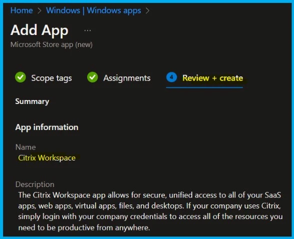 Deploy New Microsoft Store Apps Type from Intune with Winget Fig. 9.0