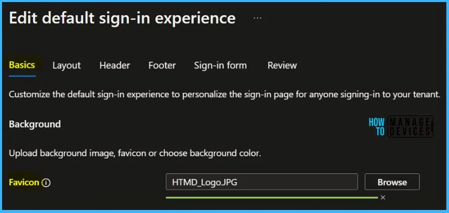 Configure Azure AD Company Branding for Sign-in Experiences Fig.3