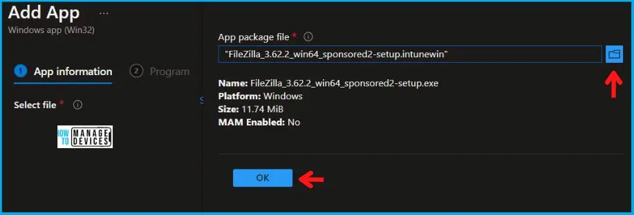 Deployment of FileZilla Client Using Intune MSI Step-By-Step Guide Fig.3