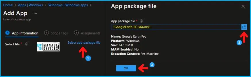 Install Google Earth Pro Using Intune Fig.4