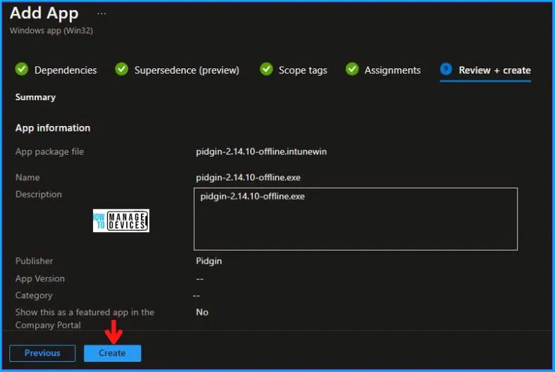 Pidgin Deployment Using Intune EXE Deployment Guide Fig.10