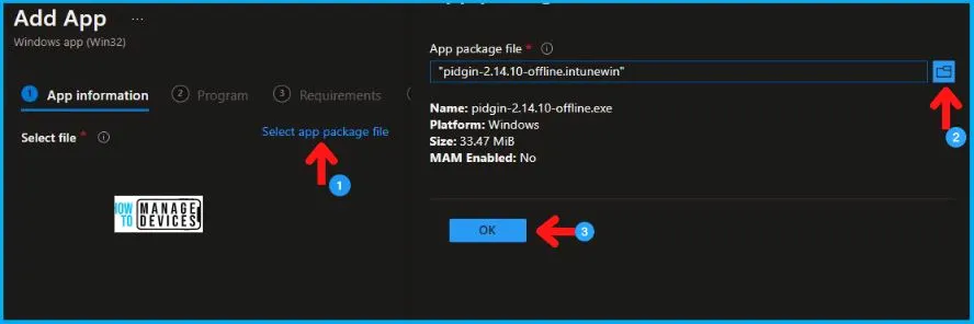 Deploy Pidgin Using Intune EXE Deployment Guide Fig.3