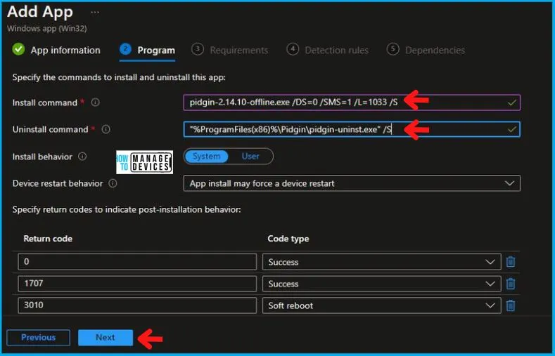 Deploy Pidgin Using Intune EXE Deployment Guide Fig.6