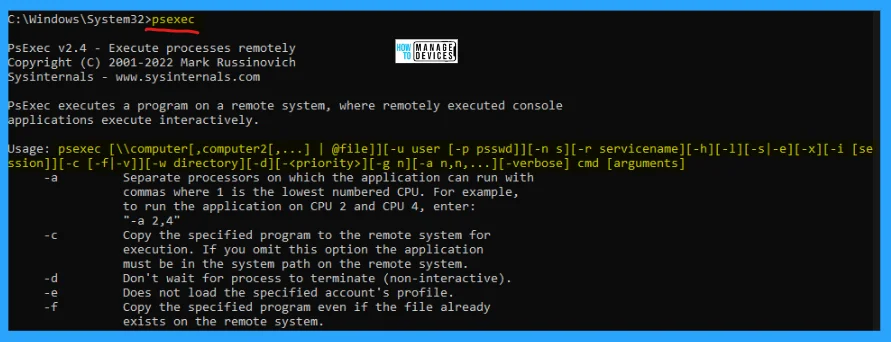 How to Use PsExec Utility Tool in Windows 11 -Fig.6