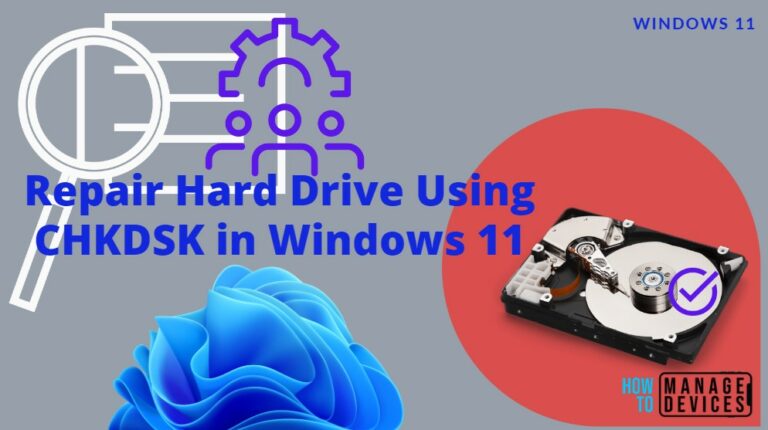 Repair Hard Drive Using CHKDSK in Windows 11