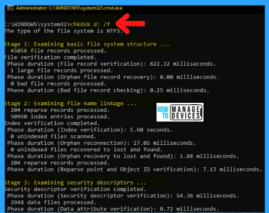 Use CHKDSK Tool to Fix Windows Issues -Fig.7