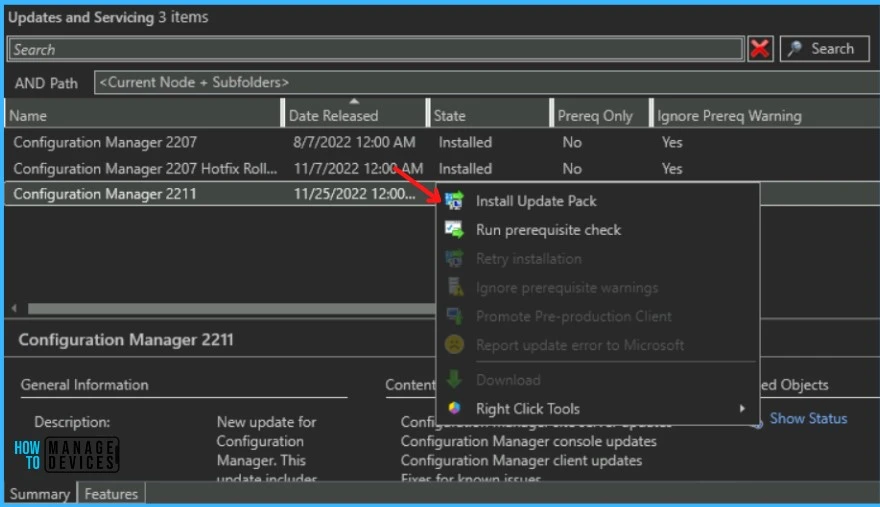 SCCM 2211 Upgrade Step by Step Guide New Features Fig.3