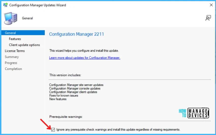 SCCM 2211 Upgrade Step by Step Guide New Features Fig.6