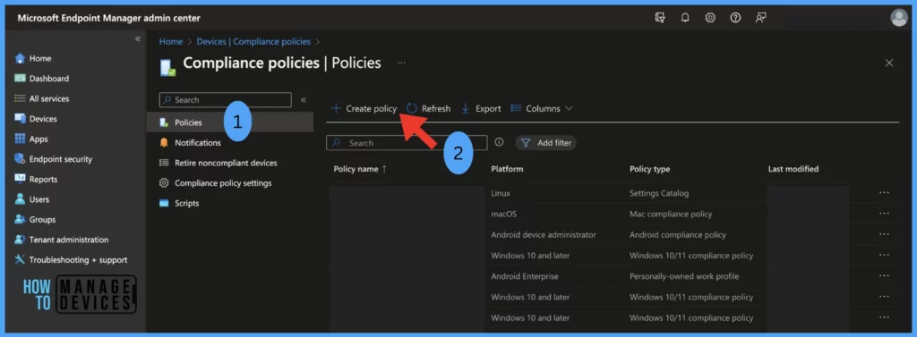 Configure macOS Compliance Policy in Intune for Devices Fig.2