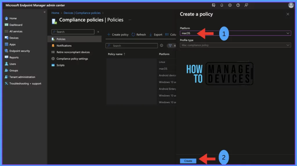 Configure macOS Compliance Policy in Intune for Devices Fig.3