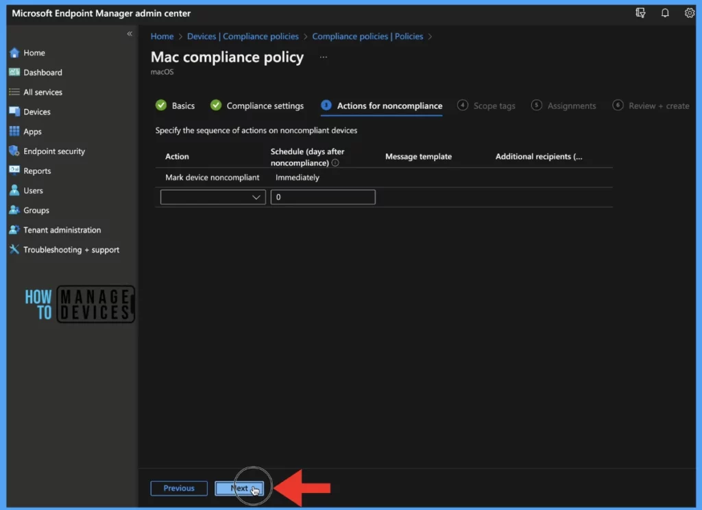 Configure macOS Compliance Policy in Intune for Devices Fig.8