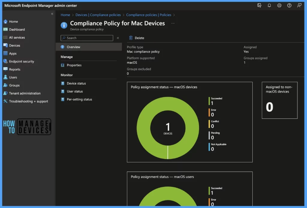 Configure Device Compliance settings for macOS in Intune Fig.12