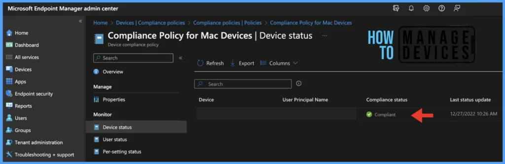 Configure Device Compliance settings for macOS in Intune Fig.14