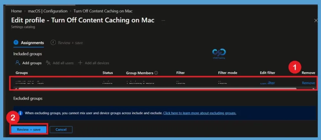 Disable Content Caching on macOS Devices to Control Local Content Storage using Intune 13 Disable Content Caching on macOS Devices to Control Local Content Storage using Intune -Fig.12