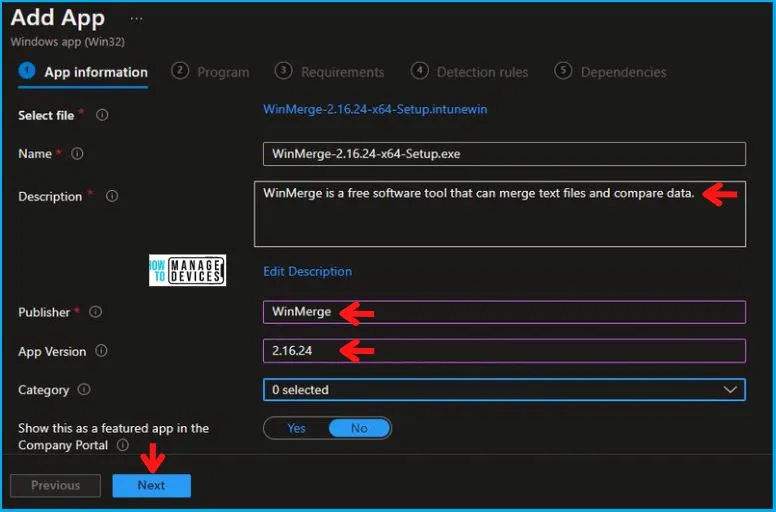 Deploy WinMerge using Intune Fig.4