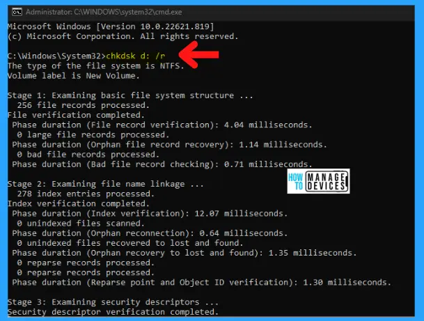 Use CHKDSK Tool to Fix Windows Issues -Fig.9