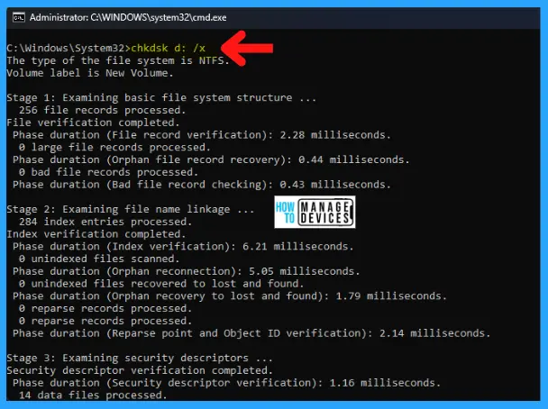 Use CHKDSK Tool to Fix Windows Issues -Fig.10