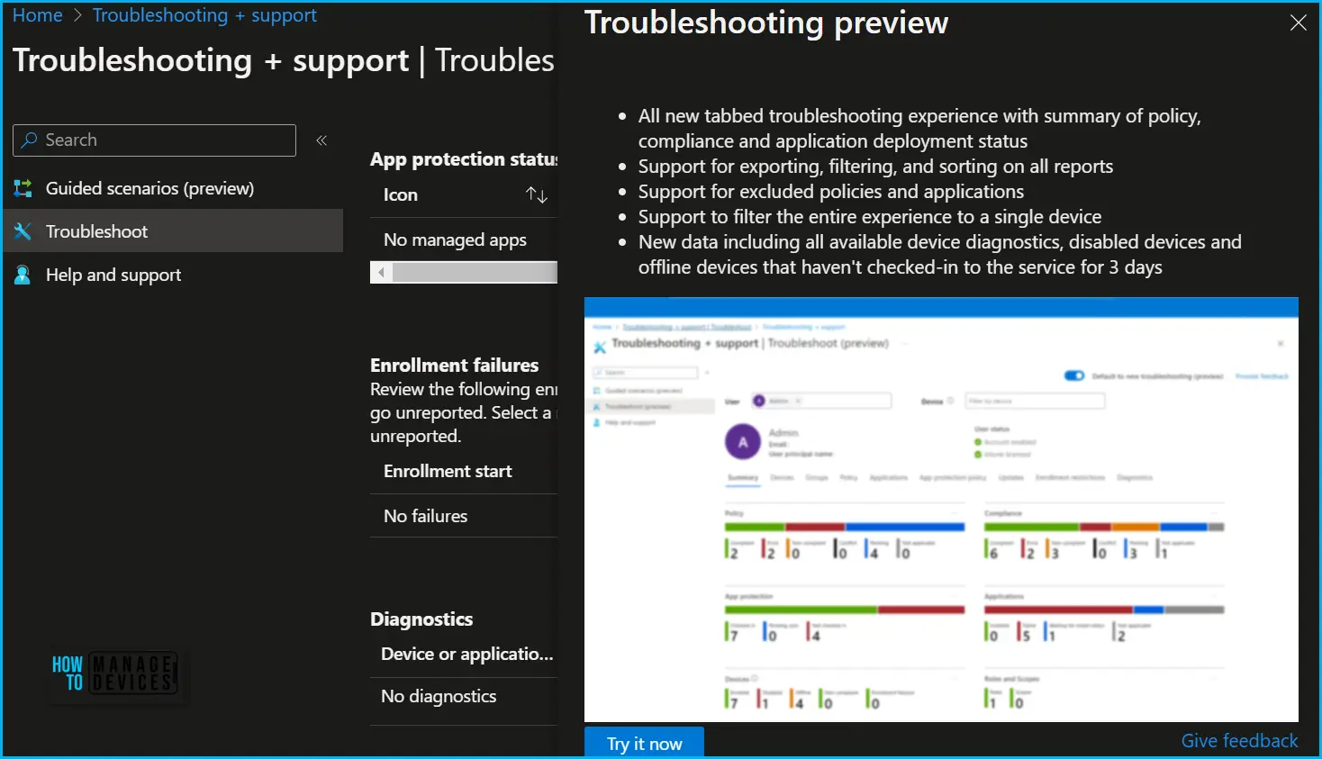 Explore New Intune Troubleshooting Experience for Intune Issues Fig.2