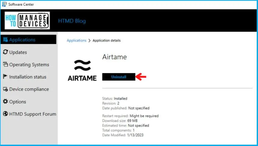 Airtame Deployment Using SCCM Application MSI Model Fig.16