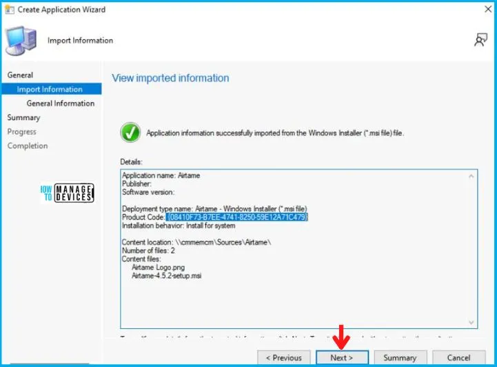 Airtame Deployment Using SCCM Application MSI Model Fig.3