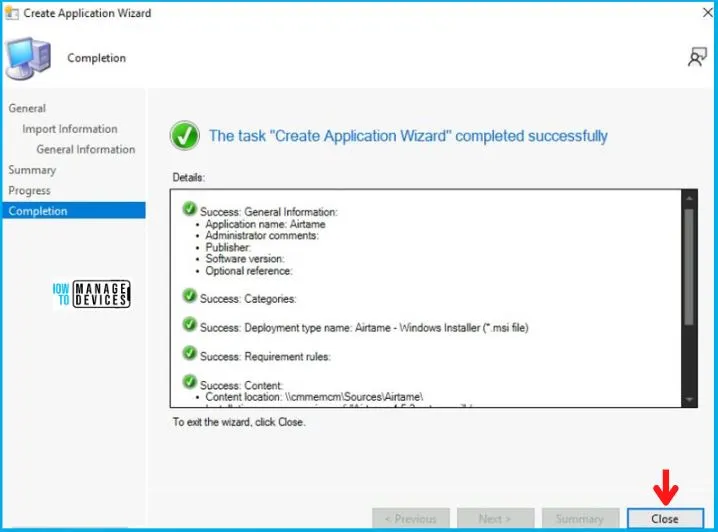 Airtame Deployment Using SCCM Application MSI Model Fig.4