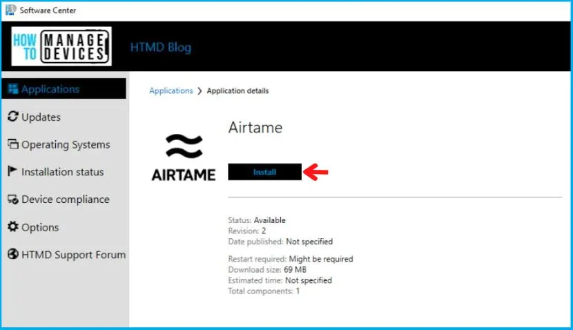 Airtame Deployment Using SCCM Application MSI Model Fig.15