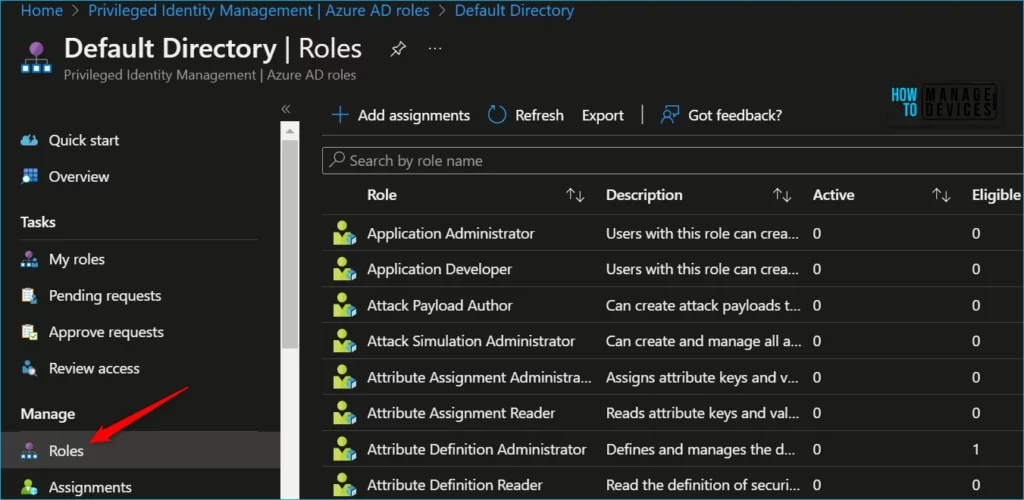 Assign Azure AD Roles Using Privileged Identity Management PIM Fig.2