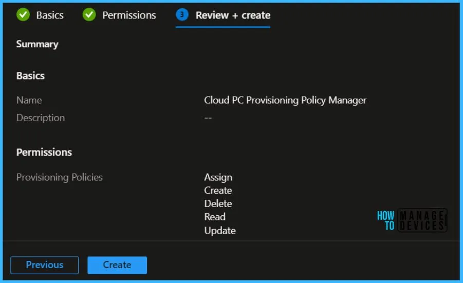 Cloud PC RBAC Roles for Windows 365 Enterprise Business Fig.6