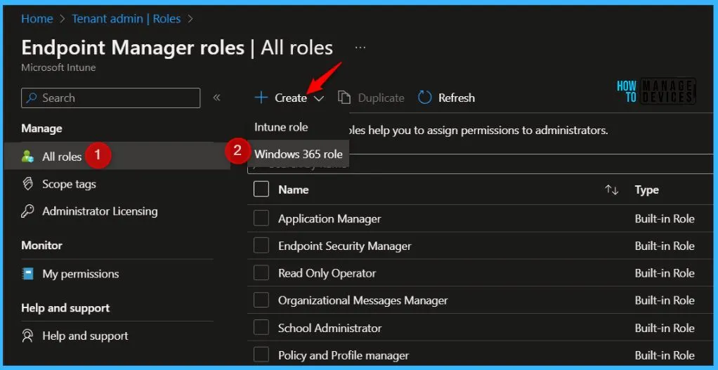 Cloud PC RBAC Roles for Windows 365 Enterprise Business Fig.3