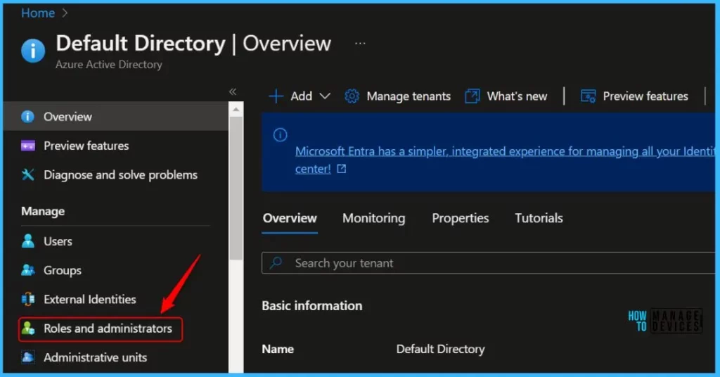 Configure RBAC Roles for BitLocker Recovery Key Reader in Azure AD Fig.1