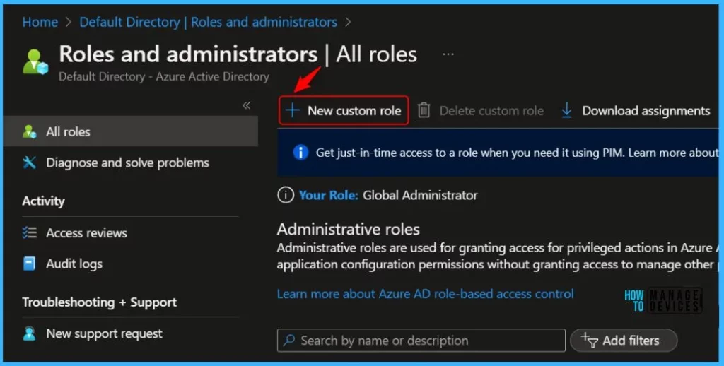 Configure RBAC Roles for BitLocker Recovery Key Reader in Azure AD Fig.1