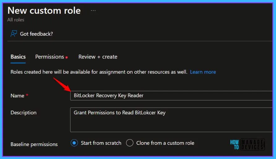 Configure RBAC Roles for BitLocker Recovery Key Reader in Azure AD Fig.3