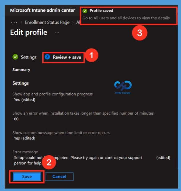 Configure Enrollment Status Page Diagnostics for Windows Autopilot using Intune -Fig.7