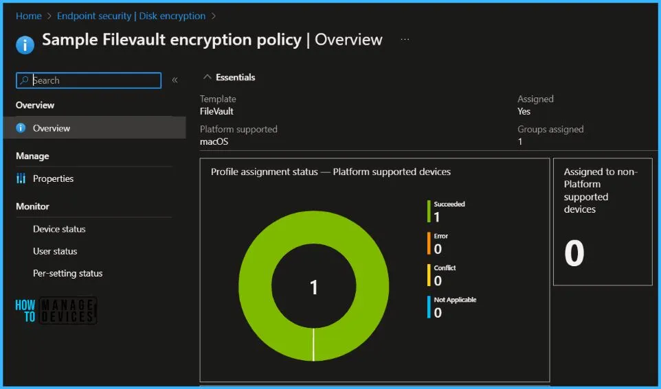 Configure FileVault Encryption Settings for macOS Device using Intune Fig. 7