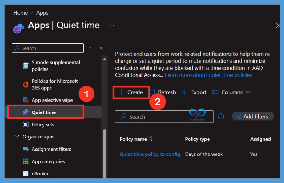 Microsoft Intune Quiet Time Policies for Managing Outlook and Teams Notifications 3 Microsoft Intune Quiet Time Policies for Managing Outlook and Teams Notifications- Fig.2