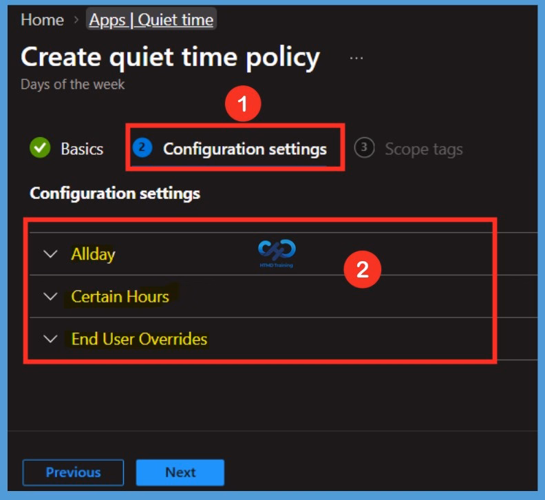 Microsoft Intune Quiet Time Policies for Managing Outlook and Teams Notifications 6 Microsoft Intune Quiet Time Policies for Managing Outlook and Teams Notifications- Fig.5