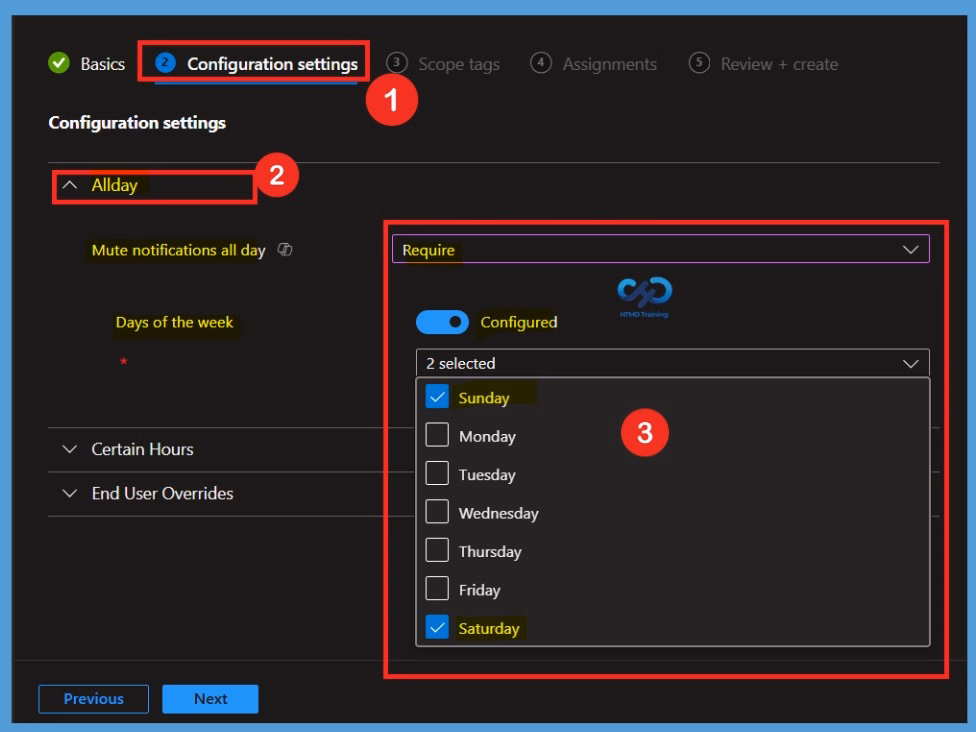Microsoft Intune Quiet Time Policies for Managing Outlook and Teams Notifications 7 Microsoft Intune Quiet Time Policies for Managing Outlook and Teams Notifications- Fig.6