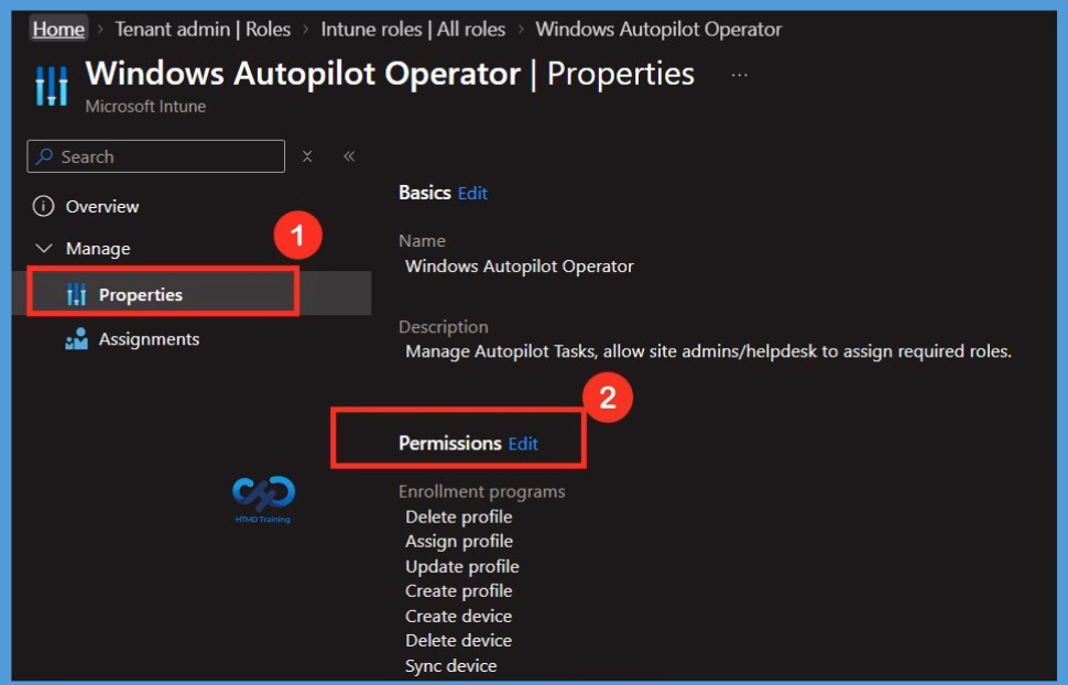 Create a Custom Intune RBAC Role for Windows Autopilot Management- Fig.8