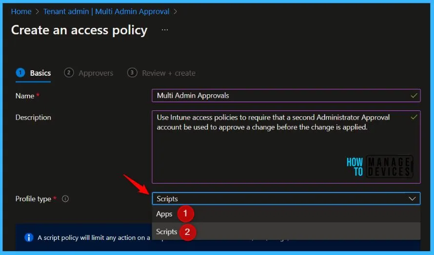 Configure Multiple Admin Approvals in Intune for Apps and Scripts Fig.2