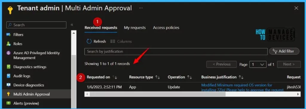 Configure Multiple Admin Approvals in Intune for Apps and Scripts Fig.10